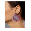 Mandala Art Inspired Big Earrings - Image 5