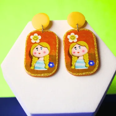 Daisy Doll Cute Earrings
