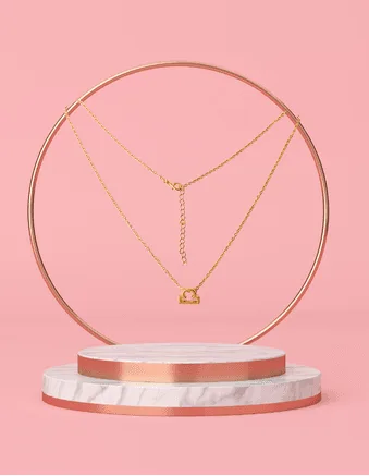 Zodiac Sign Necklace (LIBRA Star Sign Horoscope Necklace) - Image 4