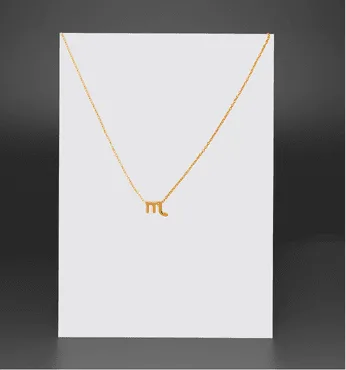 Zodiac Sign Necklace (Scorpio Star Sign Horoscope Necklace) - Image 2