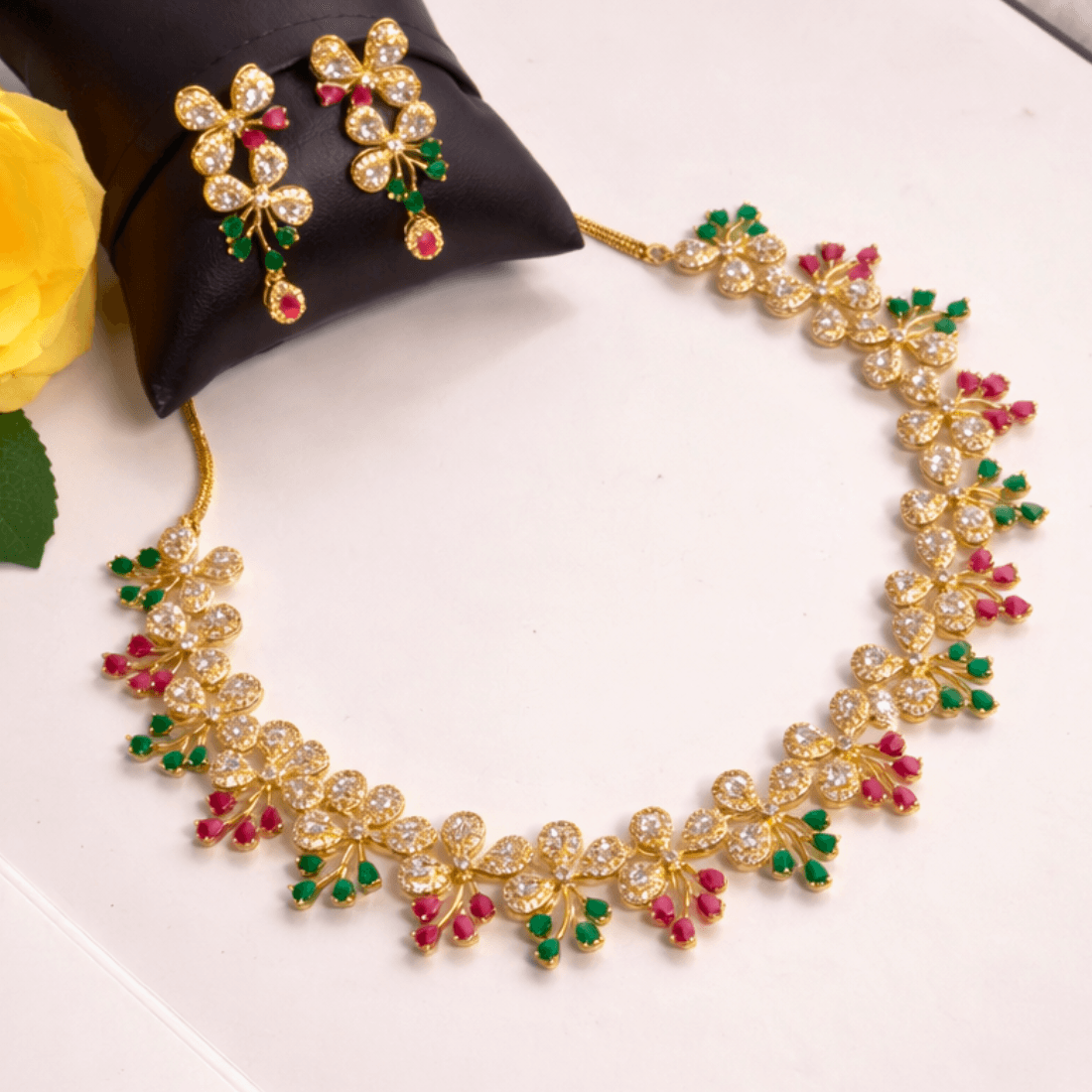 AD Necklace with colorful stones