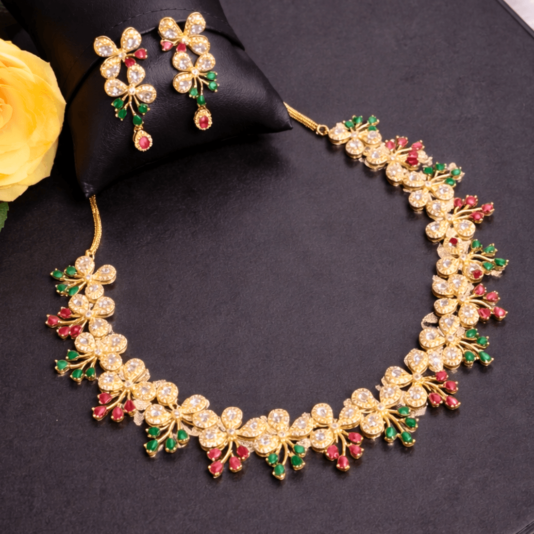 AD Necklace with colorful stones - Image 2